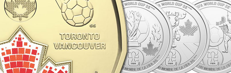 Circulation Dollars and 25 Cents for the FIFA World Cup 2026