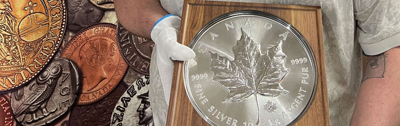 ONA convention auction features massive silver coin
