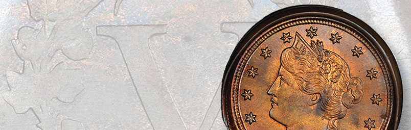 Die cap, off metal 1906 5-cent unique