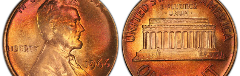 1966 Lincoln Memorial Cents Tough in Better MSRD Grades